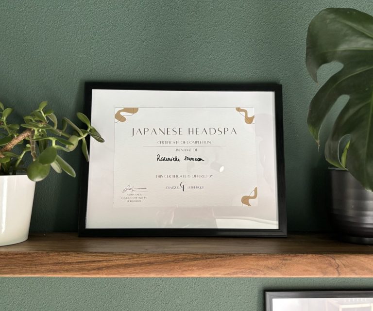 Certificaat Japanse Head Spa bij Equipar in Spaubeek